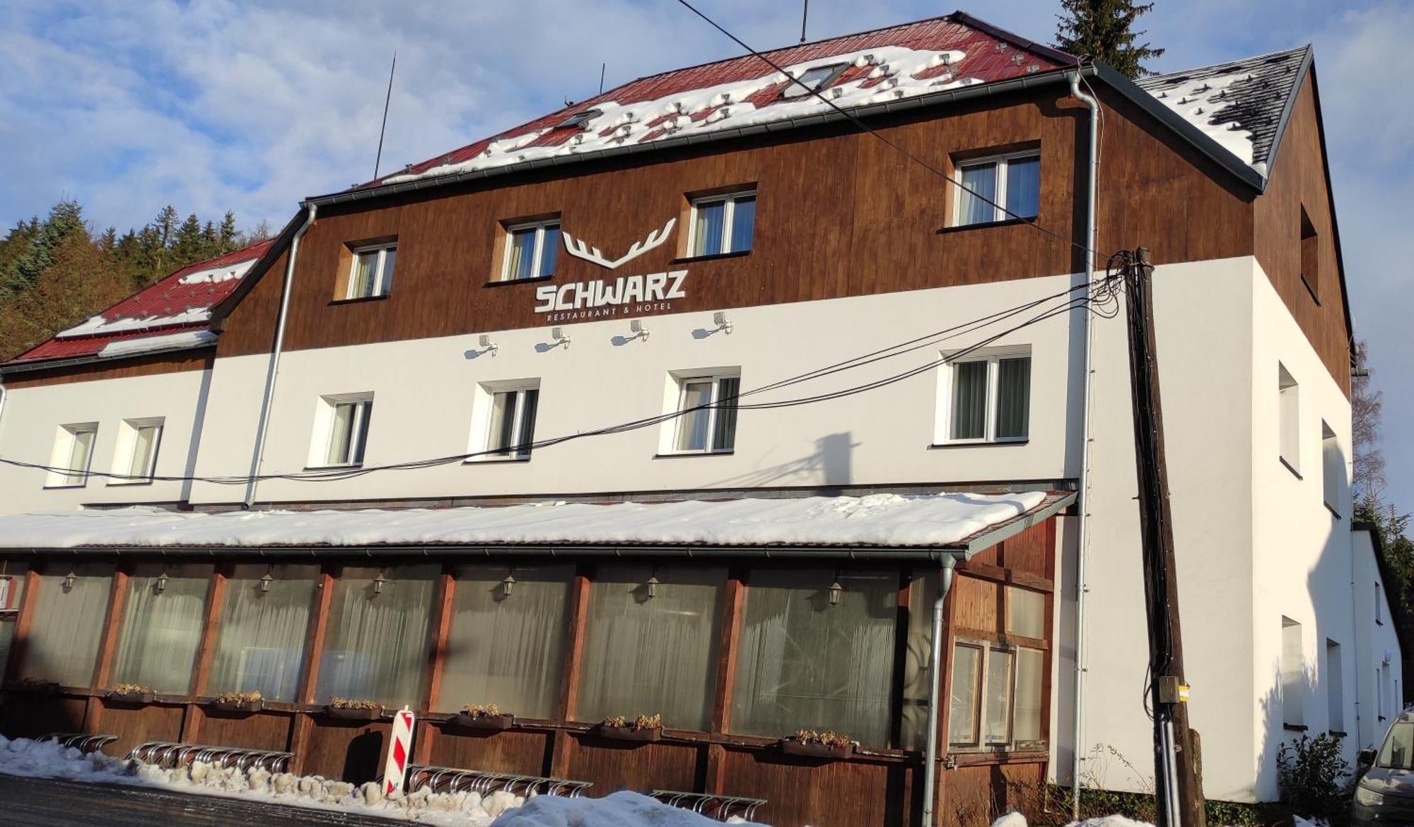 Hotel Schwarz Nové Hamry Exterior foto